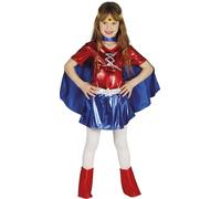 Guirca Costume da super eroina, per bambina, taglia: 7-9 anni (rif: 87468.0)