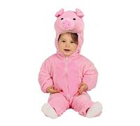Guirca- Costume Maialino Neonati 6/12 Mesi, Colore Rosa, 1 Anno, 87596