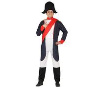GUIRCA-Costume Napoleone Uomo Adulto Taglia L, Colore Bianco,Blu E Rosso, L (52), 88245
