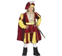 Fiestas Guirca Costume bambino Principe delle Favole Carnevale Giallo/Rosso 5-6 anni