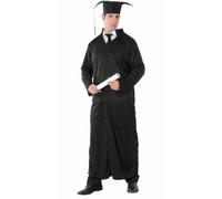 Costume da uomo religioso giudice prete laureato carnevale Guirca tunica TG M/L