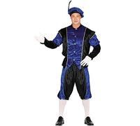 GUIRMA | Costume da Paggio Blu per Uomo (52-54/L) - Camicia, Cappello e Pantaloni - Ideale per Feste di Capodanno e Celebrazioni - Costumi d'Epoca e Personaggi Storici - Blu