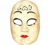 Guirca FESTE Maschera Donna con Cuore PVC