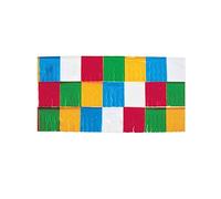 Guirca- Festone PVC 25 Mt con Frange, Multicolore, 8863