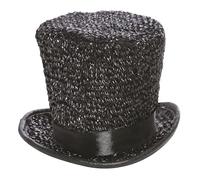 Guirca- Mini Cilindro con Brillantini Glitter, Colore Nero, 13032