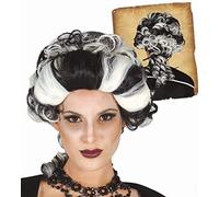 Guirca- Parrucca Marchesa Vampiro, Colore Nero/Grigio/Bianco, 18343