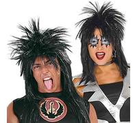 Guirca- Parrucca Punk Unisex, Colore Nero, Taglia Unica, 4601