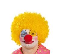 Guirca Parrucca riccia gialla clown pagliaccio