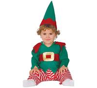 GUIRCA SL.- Costume Elfo Gnomo Nano Bambino 12/24 Mesi, Colore Verde E Rosso, GU_42528
