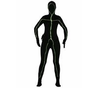 GUIRCA SL.- Costume Luminoso Tuta Accademica Nera con Luce LED, Colore Nero, Taglia Unica, 84267