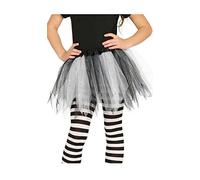Guirca- tutù Gonna Ballerina Fatina con Glitter per Bambina, Colore Bianco/Nero, 17204