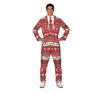 GUIRMA Abito di Natale Completo Uomo Natalizio con Cravatta