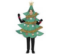 GUIRMA | Costume Albero di Natale Bambini (7-9 Anni) - Tunica - Costumi di Natale, Capodanno e Feste di Albero di Natale - Ideale per Bambini e Bambine - Verde