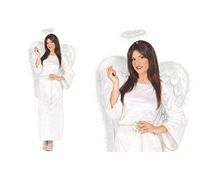 GUIRMA Costume Angelo Uomo Donna Tunica con Aureola