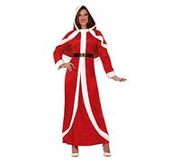 GUIRMA Costume da Mamma Natale lungo - Rosso - L (46-48)