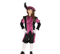GUIRMA | Costume da Paggio Bambini (10-12 Anni) - Camicia, Cappello e Pantaloni - Costumi per Bambine - Ideale per Feste e Celebrazioni - Rosa