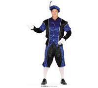 GUIRMA | Costume da Paggio Blu per Uomo - Camicia, Cappello e Pantaloni - Ideale per Feste di Capodanno e Celebrazioni - Costumi d'Epoca e Personaggi Storici