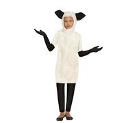 GUIRMA | Costume da Pecora Bambini (3-4 Anni) - Cappuccio e Tuta - Costumi da Animali per Capodanno, Halloween, Carnevale e Feste in Maschera - Unisex per Bambini e Bambine - Bianco e Nero