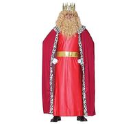 GUIRMA | Costume di Re Magio Adulto (48-50/M) - Cappa, Cintura e Tunica - Costumi di Natale, Re Magi e Capodanno per Feste e Celebrazioni - Ideale per Uomo Adulto - Rosso