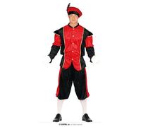 GUIRMA | Costume Paggio Blu Adulto (54-56/XL) - Camicia, Cappello e Pantaloni - Abito da Assistente Clown per Capodanno e Feste in Maschera - Ideale per Uomo - Blu