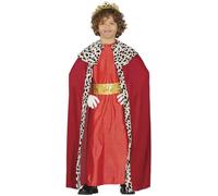 GUIRMA Costume Re Magio rosso bambino - Rosso - 10-12 anni (142-148 cm)
