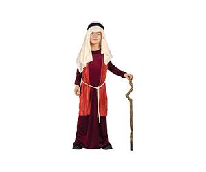 GUIRMA | Costume San Giuseppe Pastore Bambini (3-4 anni) - Gilet, Cintura, Copricapo e Tunica - Costumi di Natale e Capodanno per Bambini - Ideale per Feste e Celebrazioni - Rosso