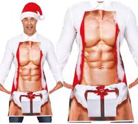 GUIRMA | Grembiule Santa Claus Sexy (Taglia Unica) - Accessorio per Costume per Natale e Capodanno - Ideale per Feste e Celebrazioni - Perfetto per Uomo Adulto - Multicolore
