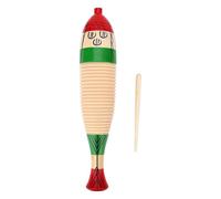 Guiro in legno - Strumento Guiro senza sforzo Pesce a forma di pesce | Strumento di percussione latina forte e resistente | Raschietto guiroo per giocattoli per bambini, strumenti musicali