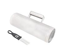 Guiro in metallo con raschietto latino Merengue strumento a percussione 30,5 x 10,2 cm