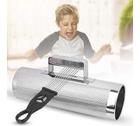 Guiro in metallo resistente con raschietto, strumento a percussione portatile, per bambini Performance amatoriale Suono chiaro e piacevole professionale
