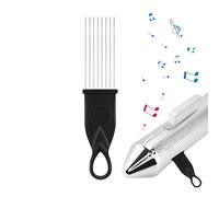 Guiro Metal - Pennello Per Raschiatori Guiros Latini, Accessorio A Percussione In Stile Pettine | Strumento Musicale Anti Slip Handle, Strumento Ritmico Per Eventi Di Performance Dal Per Fe