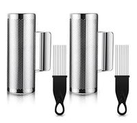 Guiro Strumento Guiro Metallo Guiro 8 '' x 3 '' In Acciaio Inox Guiro Strumenti Musicali Latino Strumento di Percussione Guiro Musicale Strumento di Formazione con Raschietti per Prestazioni Live