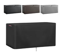 Guisong Copertura per scatola portaoggetti da esterno, realizzata in gomma, impermeabile, in gomma, copertura per contenitori da esterni, 300 litri, resistente, per mobili da patio, 150 cm di