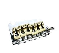 Guitar Accessories Esercitati A Suonare La Chitarra Elettrica Piccola Cordiera A Ponte Doppio Tremolo Con Base In Ottone(Silver 2)