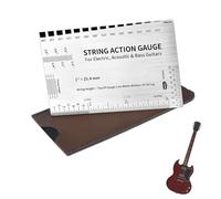 Guitar Action Messel - Strumento di configurazione Luthier - Stringa Height Righello | Strumento portatile per misurare le misurazioni della chitarra per chitarre acustiche, elettriche e basse