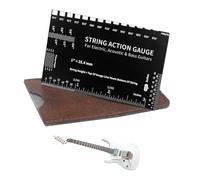 Guitar Action Messel - Strumento di configurazione Luthier - Stringa Height Righello | Strumento portatile per misurare le misurazioni della chitarra per chitarre acustiche, elettriche e basse