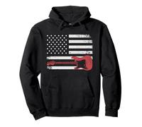 Guitar American Flag Guitar Player Guitarist Country Music Felpa con Cappuccio