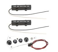 Guitar Bass Pickup Set Standard Replacement 5 String, Metal e Plastica - Rumore Ridotto e Alta Qualità, Compatibile per Sostituzione e Upgrade strumenti a 5 corde