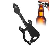 Guitar Beer Opener Keychain, Stainless Steel Bottle Opener, Portable Guitar Carabiner Utility Keychain for Men Boyfriend Music Lovers, Daily Travel Outdoor Camping Work Accessory, 2.91x1.1 Inches