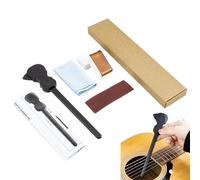 Guitar Bow, Acoustic Guitar Pick with Rosin, Sandpaper, Cleaning Cloth, Portable String Plucking Tool for Beginners, Professionals, and Music Enthusiasts, 7.67x1.85 inches