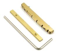 Guitar Brass Bridge Nut Sostituzione Regolabile Altezza Bells Noce Split Regolazione Accessori Chitarra Noce Facile Da Installare