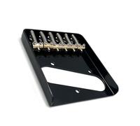 Guitar Bridge Accessories Il Ponte In Ottone A 6 Corde È Adatto Per Chitarre Con Un'azione Di 10.7 Mm(Bk)