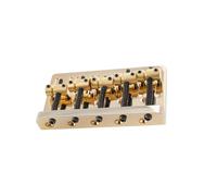 Guitar Bridge Accessories Ponte Per Basso A 5 Corde Resistente A Doppio Carico Da 17 Mm Con Sella In Ottone E Piastra In Acciaio(Gold)