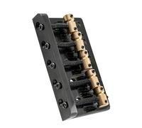 Guitar Bridge Accessories Ponte Per Basso A 5 Corde Resistente A Doppio Carico Da 17 Mm Con Sella In Ottone E Piastra In Acciaio(Bk)