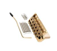 Guitar Bridge Accessories Solid Brass Tremolo Bridge Electric Guitar Instrument Accessory Colored(Gold)