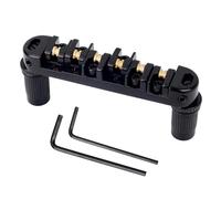 Guitar Bridge, Adjustable Roller Electric Chitars, Smooth String Vibrazione, Size About 10x8x2cm Stringed Strumento Replacement Part with 2 Wrenches for Beginners, musicisti 120g
