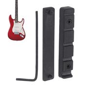 Guitar Bridge Saddle - Bass Nut with 1.5mm Wrench, Bone Acoustic Guitar, Saddle with Precision Fit, Durable Bone with Easy Installation, Replacement Part for Ukulele Banjo Music Instrument Players