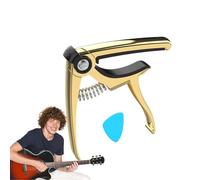 Guitar Capo Acustic, Ukulele Tuning Pick 3.15x3.74in Electric Instruments String Tuner, Portatile Tunings Accessories, Musical Strumento Morsetto per Banjo