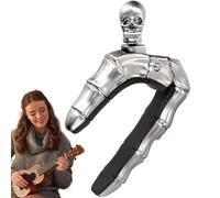 Guitar Capo Picks, Skull Guitar Capo, Acoustic Guitars Capo, Guitar Accessories Set, Skull Finger Shape Guitars Capos And Picks, Multi-Purpose Acoustic And Electric Guitars Accessories