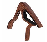 Guitar Capo Quick Release String Clamp Black and Rosewood Capo Accessory Set Kit with 5Pcs Guitar Pick for Bass Banjo Guitar Clamp Guitar Kapo for (Colore Fukagi)